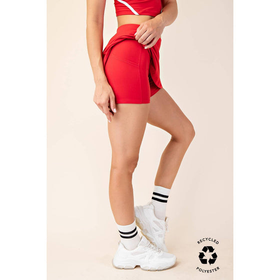 RECYCLED BUTTER SKORT