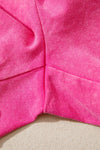 Mineral Washed Drawstring Waist Raw Cut Shorts