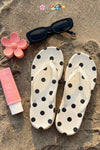 Polka Dot Print Lightweight PVC Flip Flops