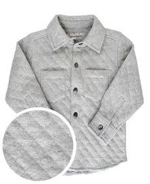  RuggedButts Heather Gray Quilted Knit Shirt