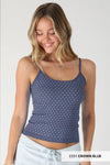 NIKIBIKI White Polka Dot Strap Cami