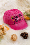 COWGIRL AT HEART" FIUSCHA DISTRESSED KIDS CAP. ACG65153015 M