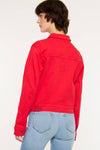 KAN CAN RED ZIG ZAG STICH JACKET