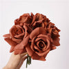 10" Pack of 5 Stems-Moisturized coating Real Touch Rose