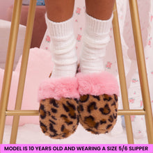  Girls Leopard Slippers