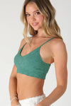 NIKIBIKI Textured Lace Triangle Cut-Out Bralette