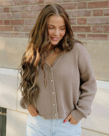  Fern Sweater Cardigan - Mocha