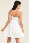 C4A95-EM08 EYELET EMBROIDERED SUNDRESS WITH TIE AT BUST