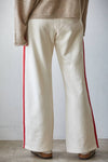 L8552 | Knit Cotton French Terry Side Contrast Trim Pants