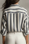 Striped Collared Blouse