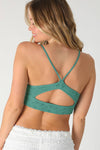 NIKIBIKI Textured Lace Triangle Cut-Out Bralette