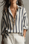 Striped Collared Blouse