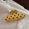 Stylish Polka Dots Large Acetate Hair Claw MK2PPM6W6HCP285