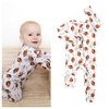 Brady Football ZIP Bamboo One Piece Baby Outfit