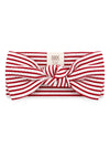 Red Stripe / Ribbed Bow