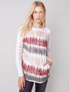 Charlie B SWEATER WITH MULTI-COLOR OMBRE'