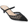 Allana Pointed Toe Kitten Heels In Mesh
