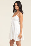 C4A95-EM08 EYELET EMBROIDERED SUNDRESS WITH TIE AT BUST
