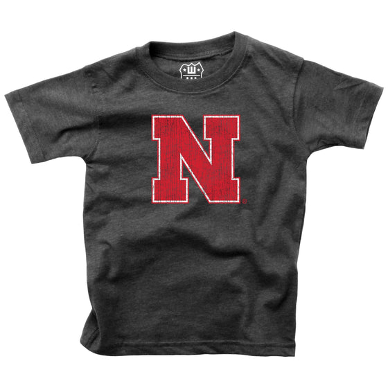 Nebraska Huskers Youth SS Blend Tee - Black