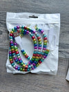 Rainbow Beaded Phone Charger with Lightning & USB-C Cable