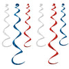 6 Red/White/Blue Twirly Whirlys - 4-24" & 2-36"