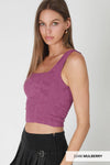 NS8396 - Double Lace Square Crop Top