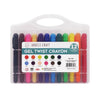 Gel Twist Crayons 12ct with Organizer Case – Premium Set