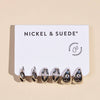 Silver Chunky Waterproof Huggie Earring Set