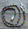 Rainbow Beaded Phone Charger with Lightning & USB-C Cable