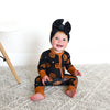 Jack Zip Bamboo Halloween Pumpkins Baby Outfit