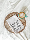 Life Is Better at the Lake Tea Towel