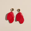 Red Pomegranate Weston Leather Drop Earring