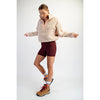 SHERPA MOCK NECK QUARTER ZIP JACKET