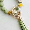 Bangle Keychain | Silicone Wristlet Key Ring | Bead Bracelet
