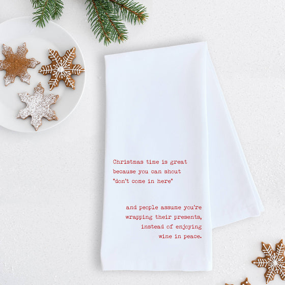 Don’t Come In Here - Tea Towel - Christmas Décor