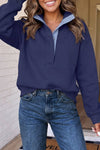 LAS Solid Snap Button Collar Sweatshirt (S-2XL)
