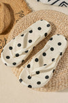 Polka Dot Print Lightweight PVC Flip Flops