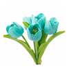 Pack of 5 Stems Real Touch Medium Open Tulip