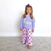 Boo Purple SWEATER Solid Knit Halloween Toddler Kids Top