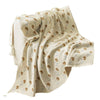 Elegant Floral Print Knit Soft Throw Blanket MK2BLW6H7HBK31