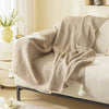 Elegant Floral Print Knit Soft Throw Blanket MK2BLW6H7HBK31