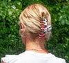 Red, Black & White Hair Clip