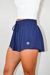 Flutter Away Butterfly Shorts - Navy