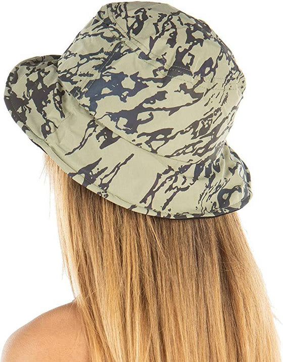 Bendable Brim Reflective Bucket Hat (Marble/Sage)