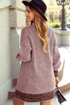 Plaid Knitted Long Open Front Cardigan - 8 Colors