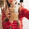 Glass Heat Resistant Coffee Cup w/Bamboo Lid