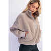 SHERPA MOCK NECK QUARTER ZIP JACKET