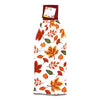 Give Thanks With A Grateful Heart Message Pumpkin Cornucopia Button Loop Hanging Kitchen Towel