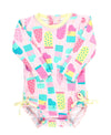 Baby Girls Ice Cream Social One Piece Rash Guard