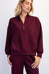 MODAL POLY SPAN SCUBA LUXE HALF ZIP JACKET